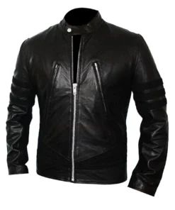 X-Men Origins Black Wolverine Real Leather Jacket
