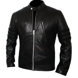 X-Men Origins Black Wolverine Real Leather Jacket