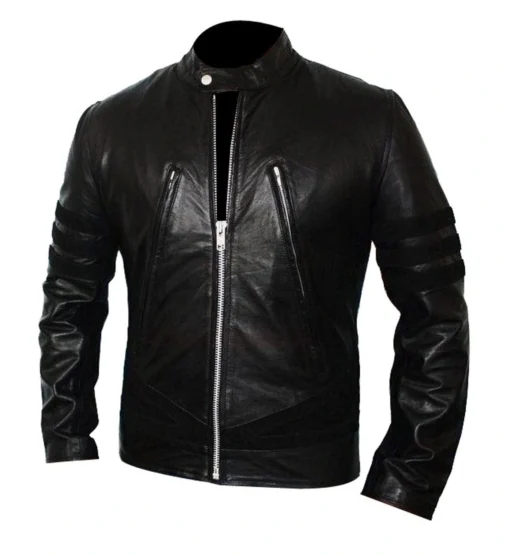 X-Men Origins Black Wolverine Real Leather Jacket