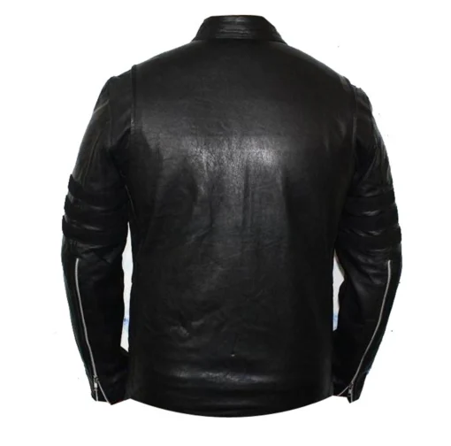 X-Men Origins Black Wolverine Real Leather Jacket - Image 2