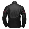 Avengers Infinity War Captain America Black Leather Jacket Back