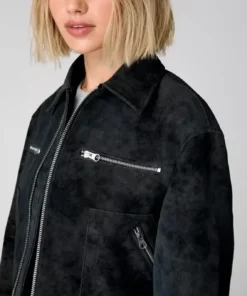 Alternative view of Bailie Womens Premium Suede Leather Black Jacket