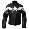 Chris Evans The Winter Soldier Captain America Black Leather Jacket