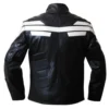 Chris Evans The Winter Soldier Captain America Black Leather Jacket Back