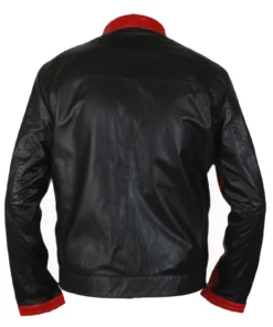 Alternative view of Christian Bale Batman Dark Knight Leather Jacket