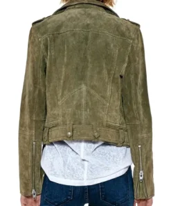 Alternative view of Colette Womens Suede Leather Biker Jacket
