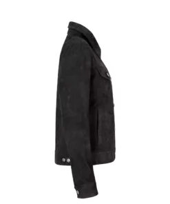 Alternative view of Colten Womens Suede Leather Trucker Jacket
