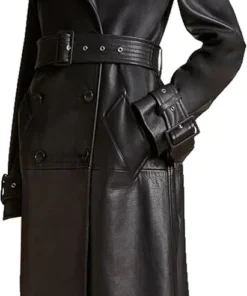 Alternative view of Desiree Womens Leather Full Length Trench Coat