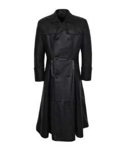 Elliott Lambskin Leather Duster Coat