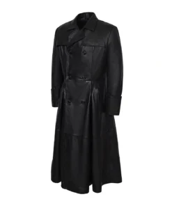 Alternative view of Elliott Lambskin Leather Duster Coat