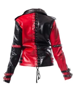 Harley Quinn Heartless Asylum Leather Jacket