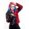 Harley-Quinn-Live-Fast-Die-Clown-Leather-Jacket-Front