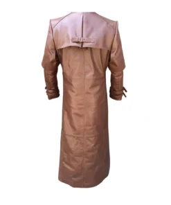 Alternative view of Juan Belted Closure Duster Leather Coat
