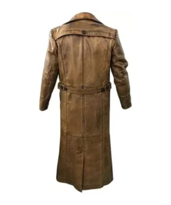Alternative view of Native Western American Lambskin Leather Duster Coat