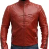 Red@ Superman Red Leather Jacket