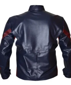 The First Avenger Captain America Leather Jacket Back