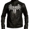 Tom Holland Spider-Man Homecoming Black Leather Jacket