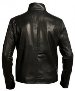 Tom Holland Spider-Man Homecoming Black Leather Jacket Back