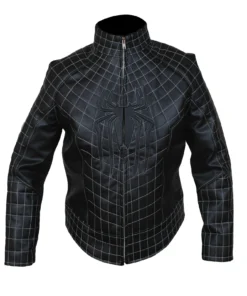 Tom Holland Spider-Man No Way Home Black Leather Jacket