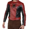 Tom Holland Spider-Man No Way Home Red Leather Jacket