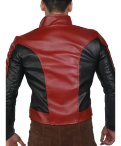 Tom Holland Spider-Man No Way Home Red Leather Jacket Back