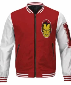 Tony Stark Iron Man Varsity Jacket