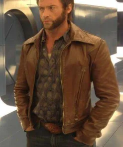 X-Men Wolverine Hugh Jackman Vintage Biker Leather Jacket