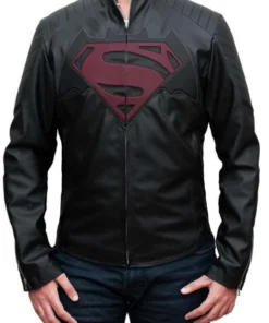 Leather Jackets Hub Mens Genuine Lambskin Leather Jacket (Black, Batman Vs Superman) - LJH1037