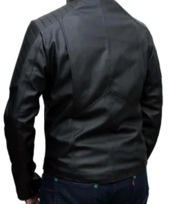 Alternative view of Leather Jackets Hub Mens Genuine Lambskin Leather Jacket (Black, Batman Vs Superman) - LJH1037