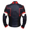 captain america civil war leather blue jacket