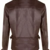 captain america the first avengers distressed brown biker real leather jacket