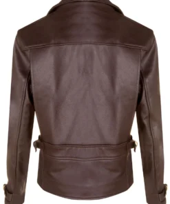captain america the first avengers distressed brown biker real leather jacket