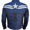 captain america winter soldier blue leather jacket