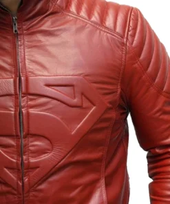 Red@ clark kent smallville red leather jacket