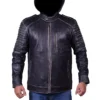Black-Rubboff@joker black leather jacket