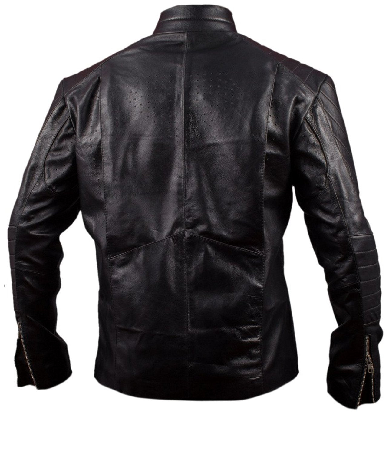 Black@ smallville black leather jacket