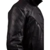 Black@ superman Black leather jacket