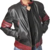 wolverine black leather jacket