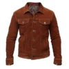 wolverine genuine suede leather jacket
