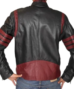 wolverine leather jacket black and red